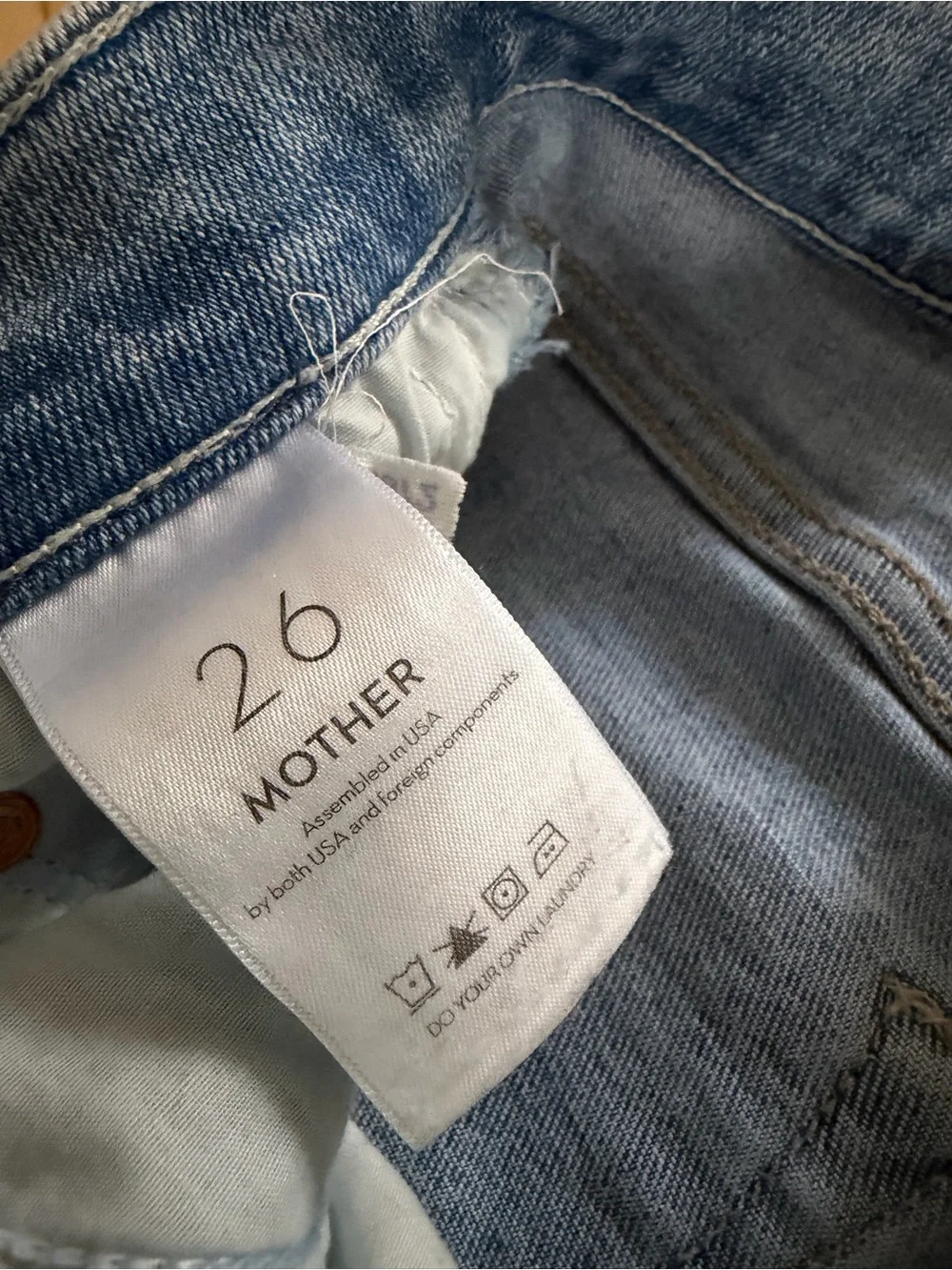 Mother Classic High-Rise Light Blue Women's Jeans